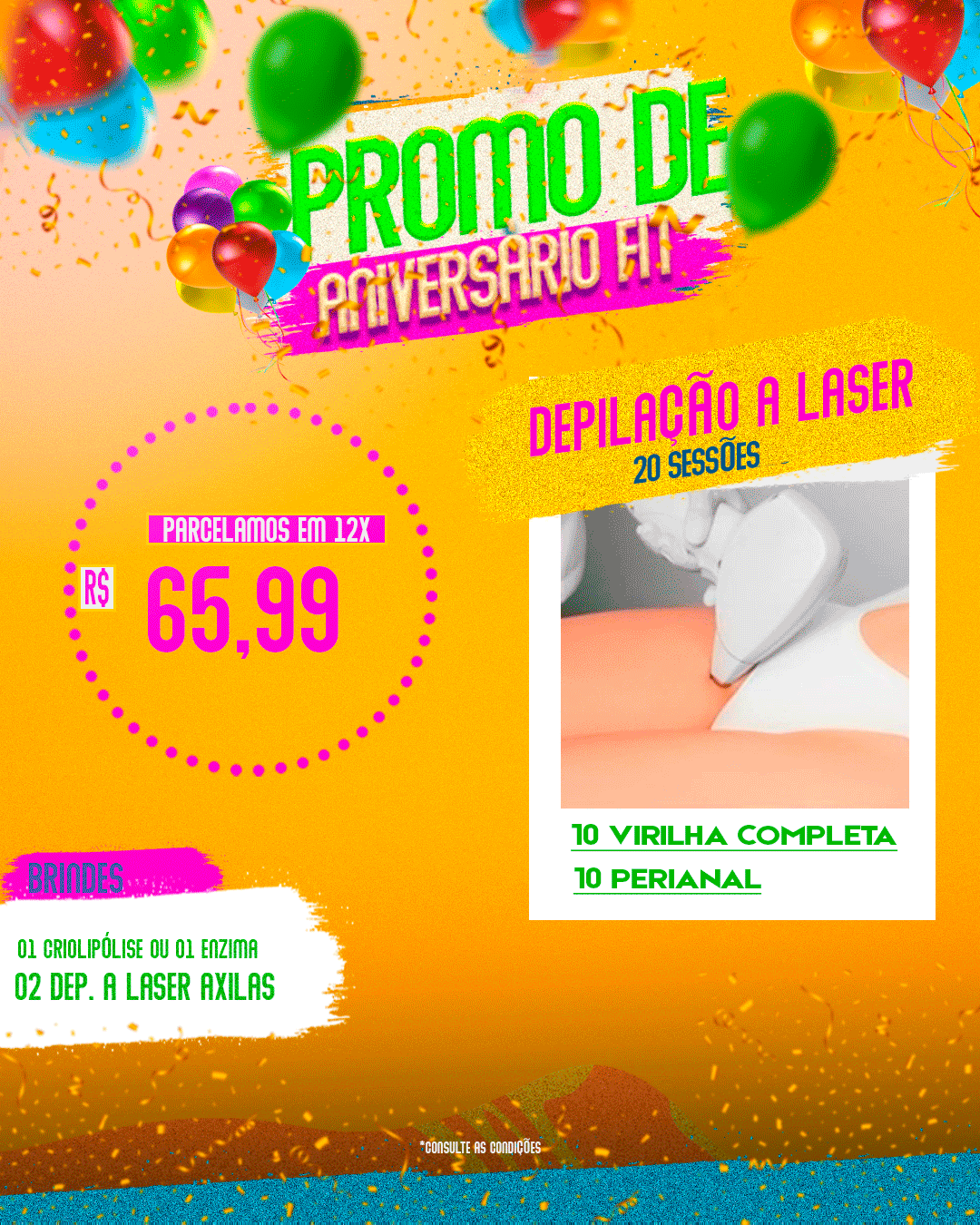 20 SESSÕES DEPILAÇÃO A LASER