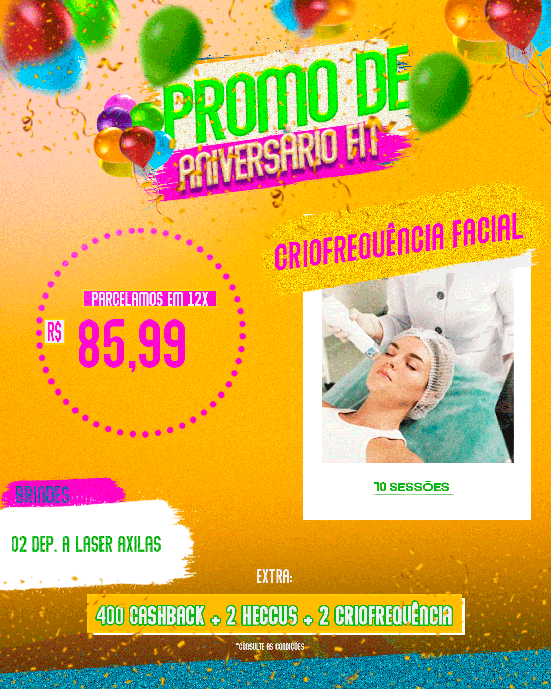 CRIOFREQUÊNCIA FACIAL 10 SESSÕES