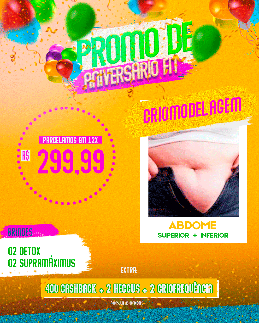 CRIOMODELAGEM ABDOMEN SUPERIOR + INFERIOR