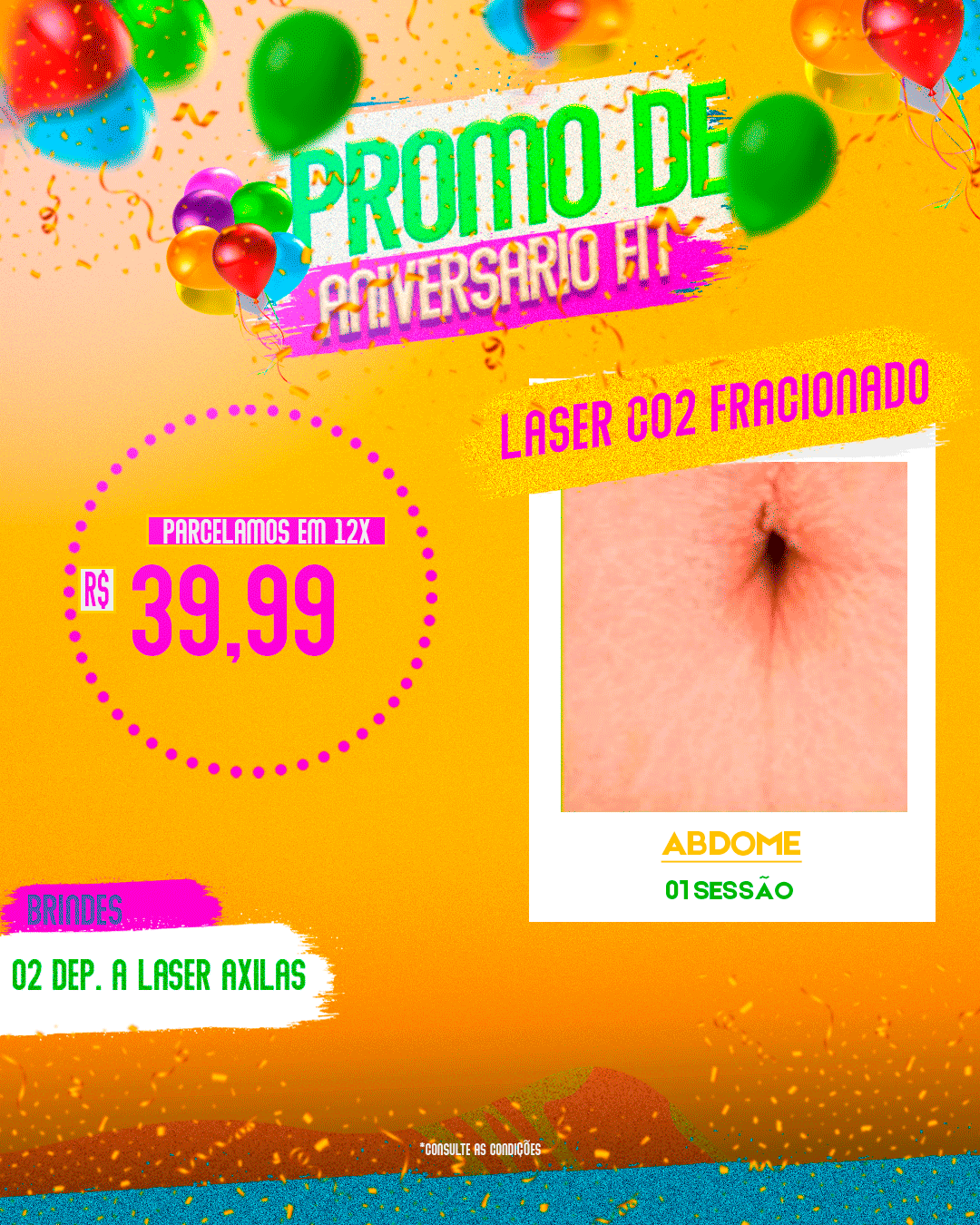 LASER CO2 FRACIONADO 01 SESSÃO ABDOMEN