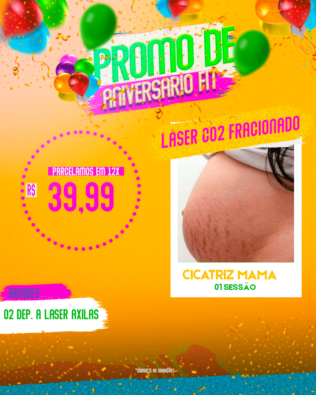 LASER CO2 FRACIONADO 01 SESSÃO CICATRIZ MAMAS