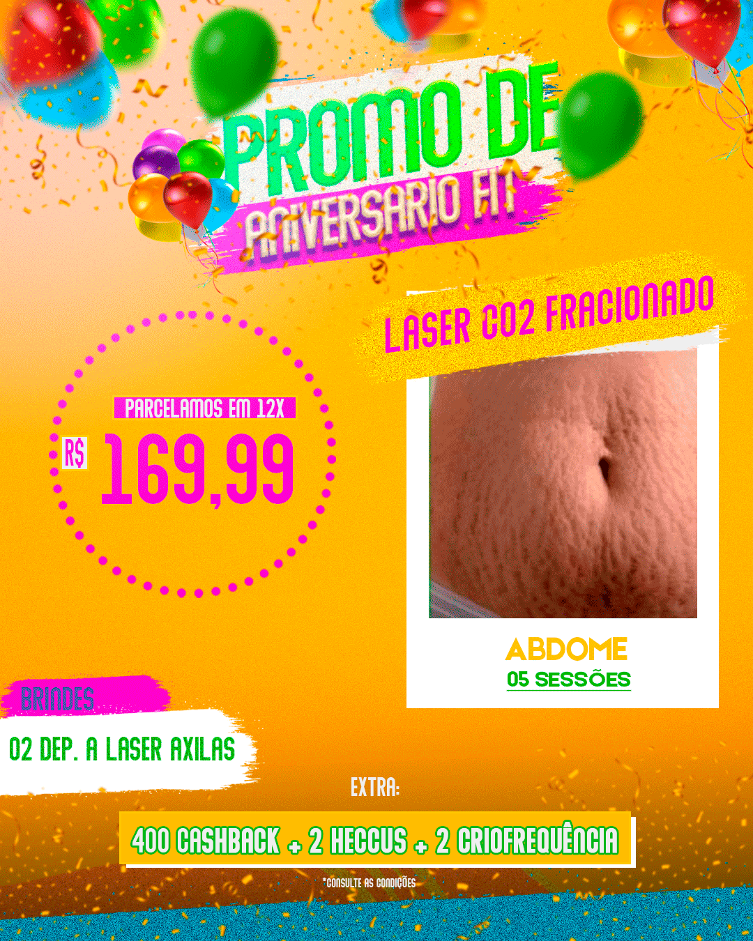 LASER CO2 FRACIONADO 05 SESSÕES ABDOMEN