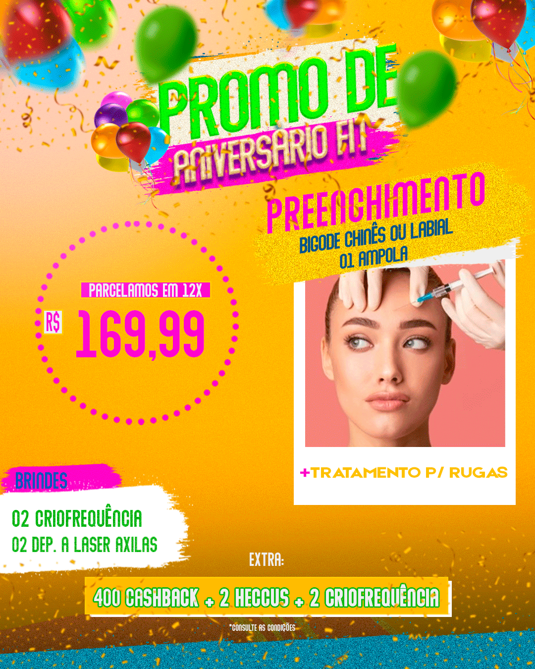 PREENCHIMENTO LABIAL OU BIGODE CHINÊS 01 AMPOLA + TRATAMENTO EM FACE