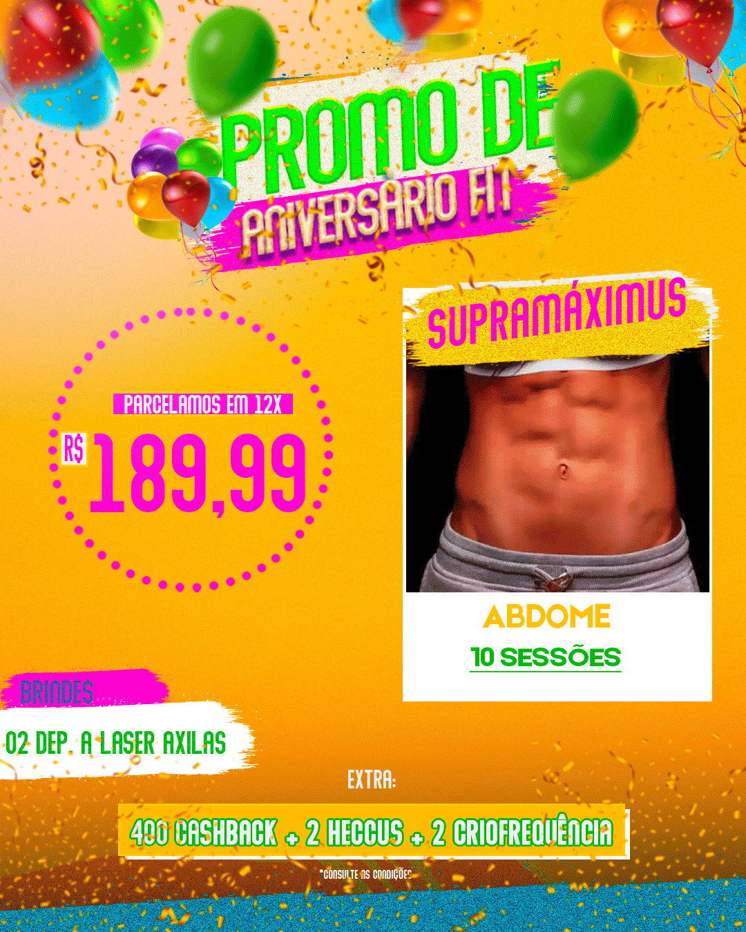 SUPRAMÁXIMUS ABDOME 10 SESSÕES
