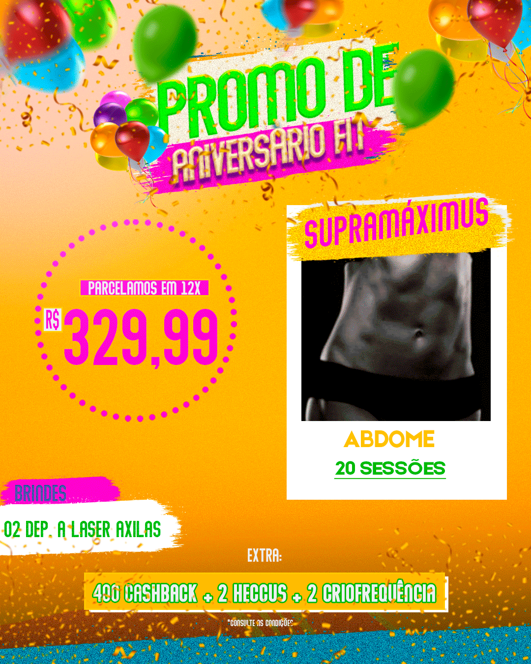 SUPRAMÁXIMUS ABDOME 20 SESSÕES