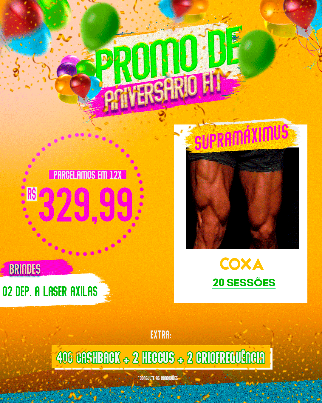 SUPRAMÁXIMUS COXA 20 SESSÕES