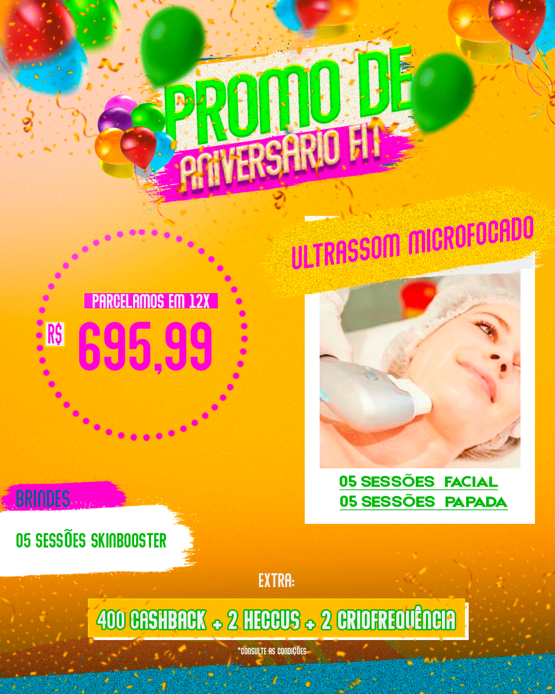 ULTRASSOM MICROFOCADO 05 SESSÕES FACIAL + 05 PAPADA
